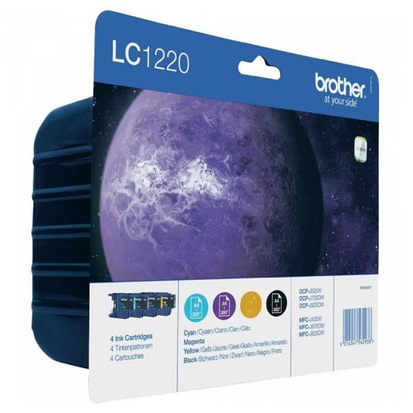 Brother oryginalny ink / tusz LC-1220VALBP, CMYK, 4x300s, Brother DCP-J925 DW