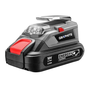 Adapter USB + latarka LED18Energy+Graphite