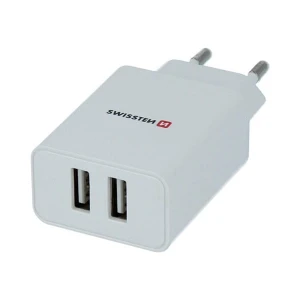 SWISSTEN Zasilacz / sieciowy adapter 10W, 2-portowy, USB-A, kabel Lightning Mfi, Smart IC