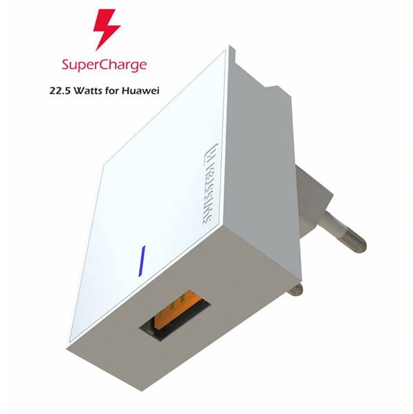 SWISSTEN Zasilacz / sieciowy adapter 22,5W, 1 port, USB-A, Huawei Supercharge, stojak na telefon