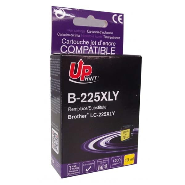 UPrint kompatybilny ink / tusz z LC-225XLY, yellow, 1200s, 13ml, B-225XLY, dla Brother MFC-J4420DW, MFC-J4620DW