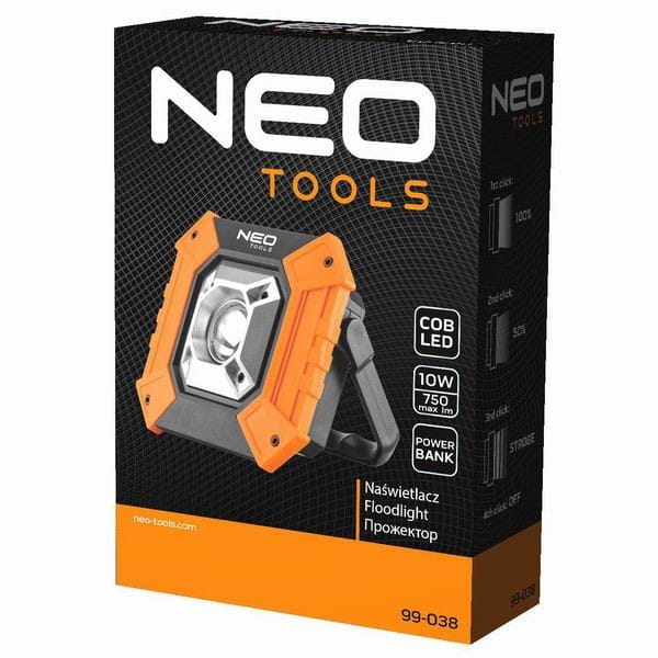 Naświetlacz bateryjny 3xAA, 10W, 3 funkcje, IP20, 750lm, Neo Tools