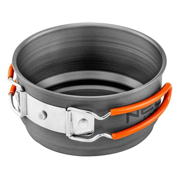 Zestaw garnków 2 w 1 z radiatorem szara, aluminium, 63-144, garnek, patelnia, Neo Tools