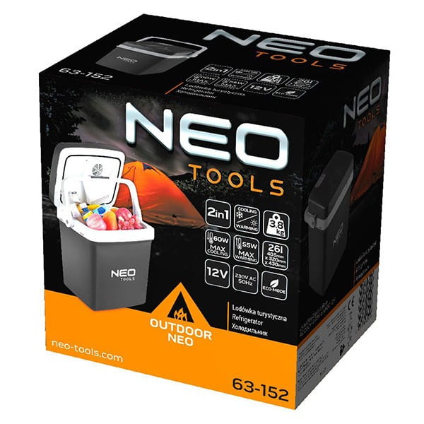 Neo Tools 63-152, 26 litrů, 230V i 12V (do autozapalovače)