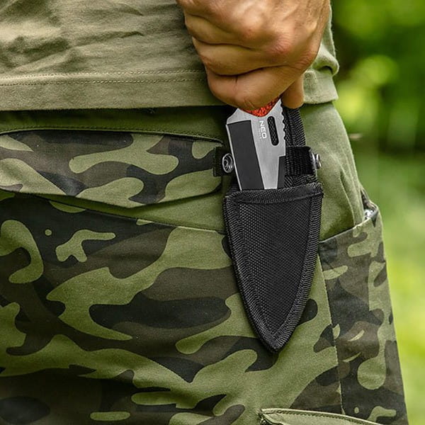 Neo Tools Nóż survivalowy, nerezová ocel, 20mm, 9mm, 63-109, krzesiwo w rękojeści