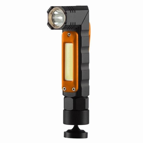 Latarka akumulatorowa, 1xxLED, 1x2000 mAh, czarna, IP20, 5 funkcji, moc 3 W