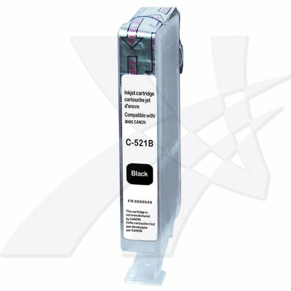 UPrint kompatybilny ink / tusz z CLI521BK, black, 10ml, C-521B, z chipem, dla Canon iP3600, iP4600, MP620, MP630, MP980