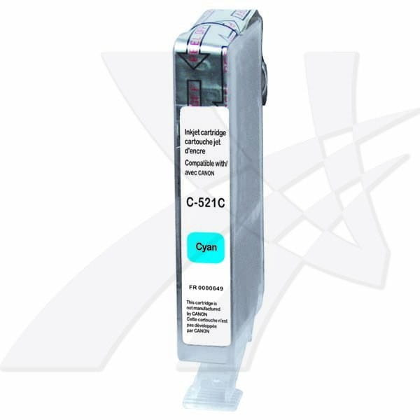 UPrint kompatybilny ink / tusz z CLI521C, cyan, 450s, 10ml, C-521C, z chipem, dla Canon iP3600, iP4600, MP620, MP630, MP980