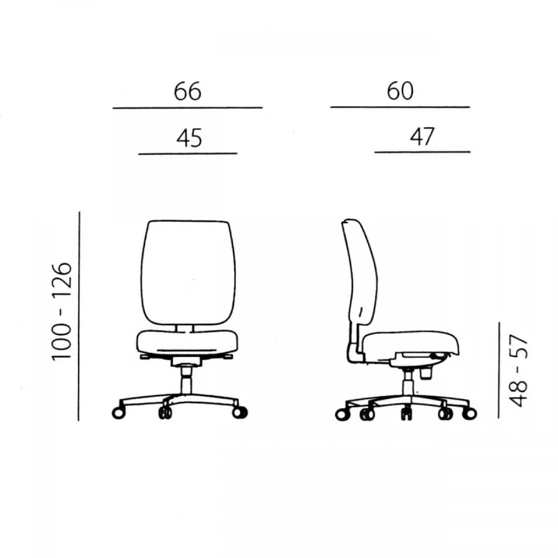 Powerton Ergonomiczny fotel biurowy Hana, Niebieski