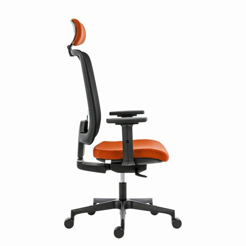 Powerton Ergonomiczny fotel biurowy Lucie, Pomarańczowy