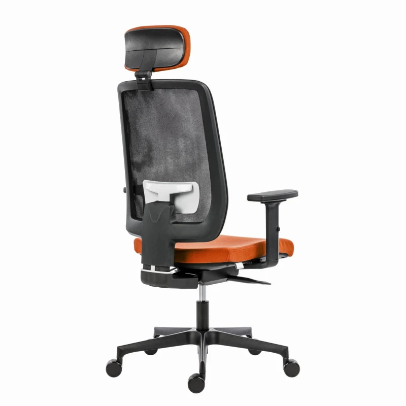 Powerton Ergonomiczny fotel biurowy Lucie, Pomarańczowy