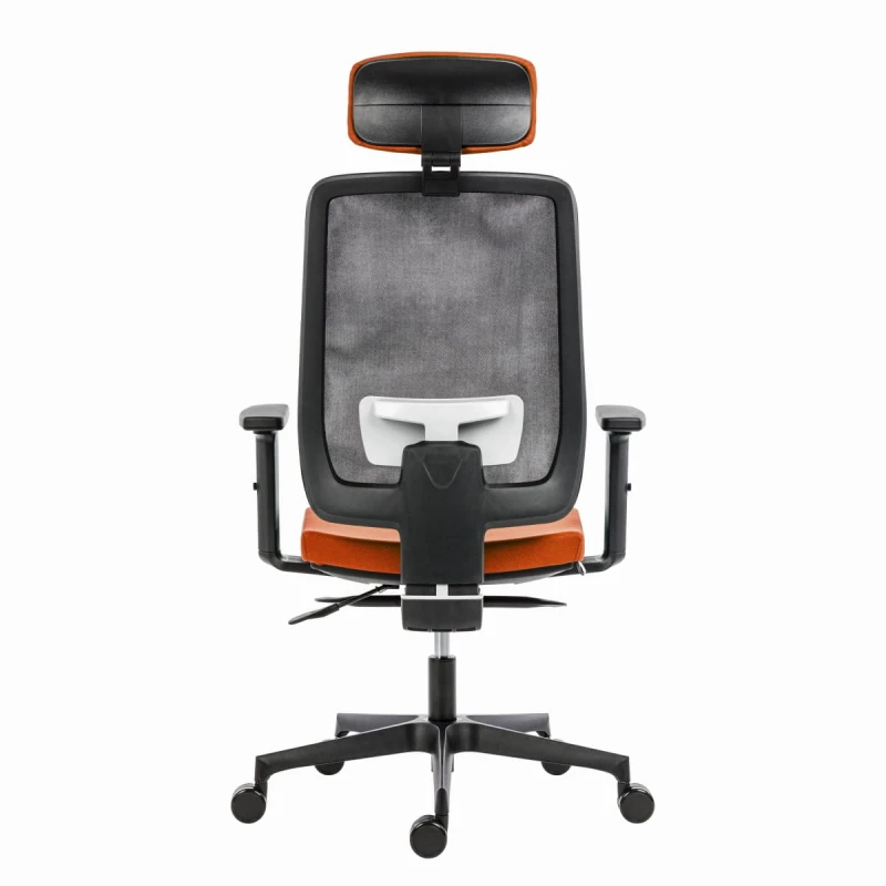 Powerton Ergonomiczny fotel biurowy Lucie, Pomarańczowy