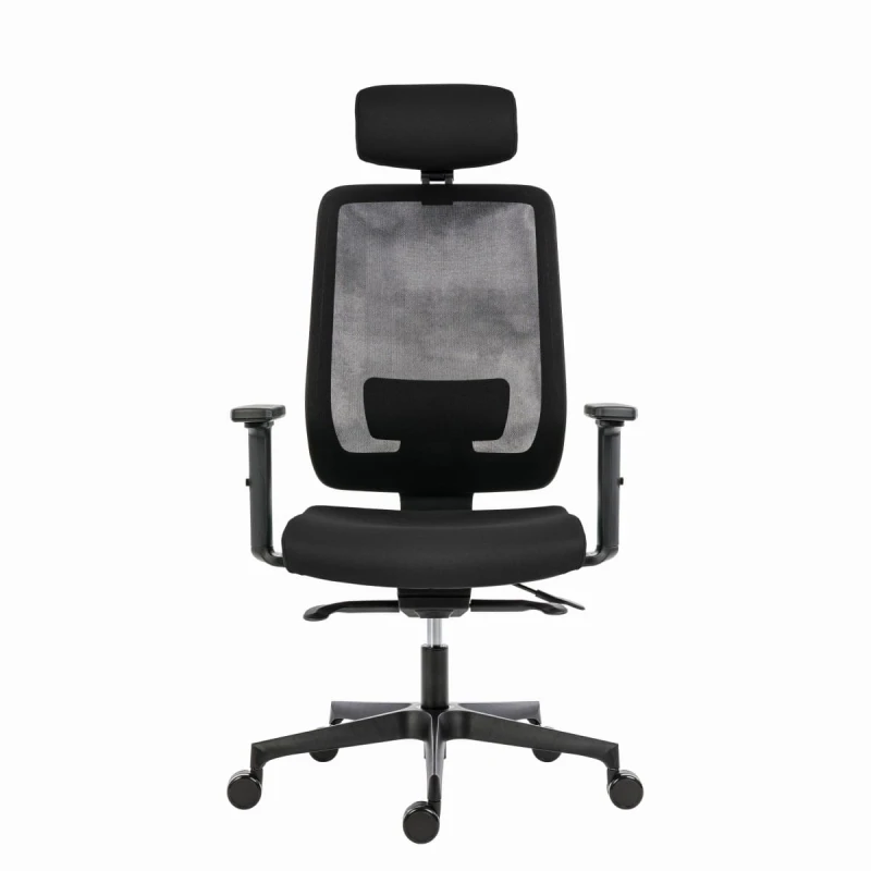 Powerton Ergonomiczny fotel biurowy Lucie, Czarny