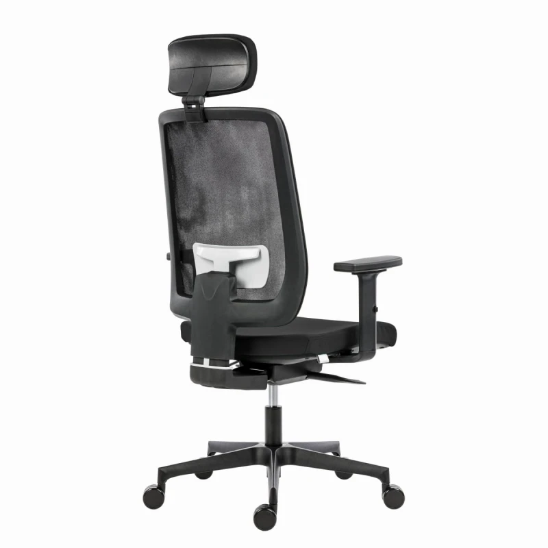 Powerton Ergonomiczny fotel biurowy Lucie, Czarny