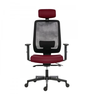 Powerton Ergonomiczny fotel biurowy Lucie, Czerwony