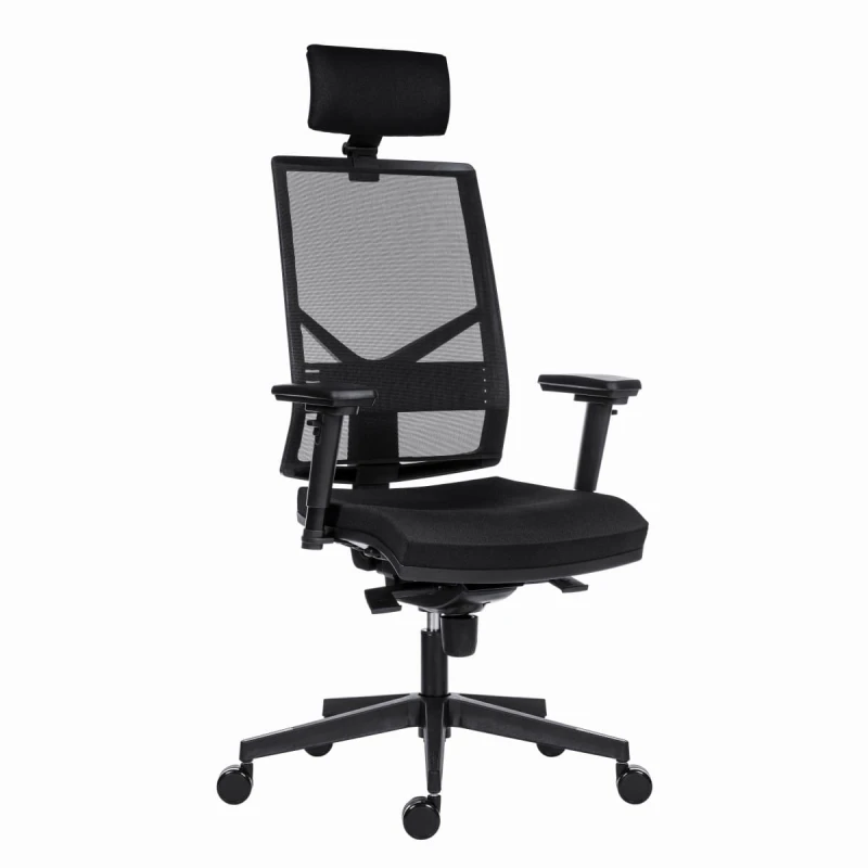 Powerton Ergonomiczny fotel biurowy Marie, Czarny