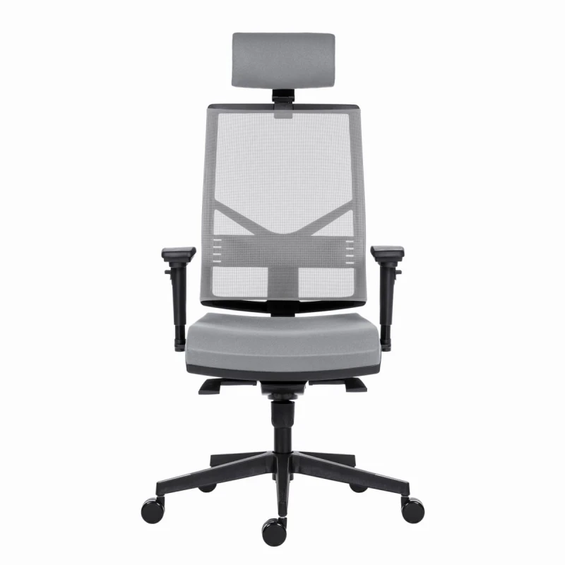 Powerton Ergonomiczny fotel biurowy Marie, Szary