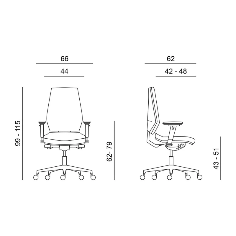 Powerton Ergonomiczny fotel biurowy Sima, Beż