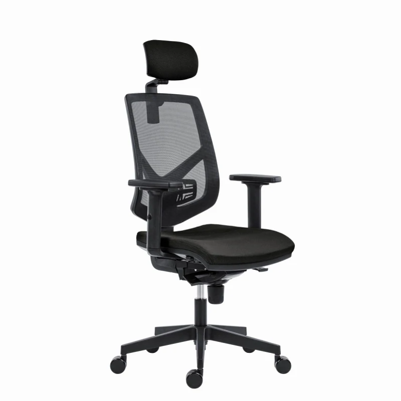 Powerton Ergonomiczny fotel biurowy Tina, Czarny