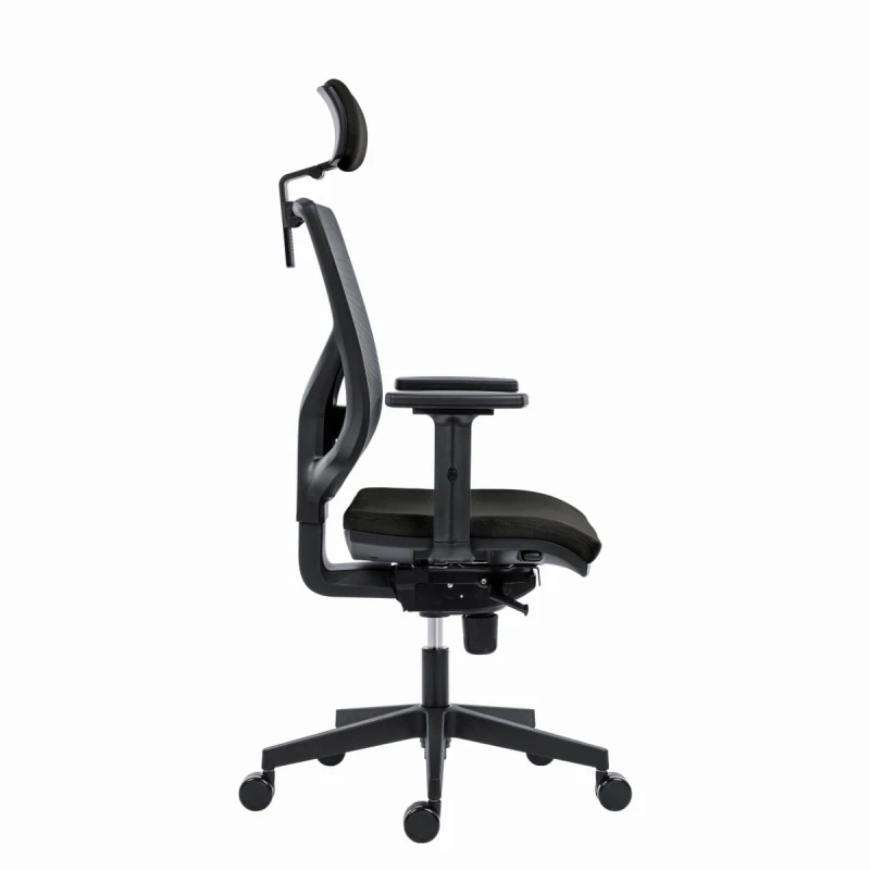 Powerton Ergonomiczny fotel biurowy Tina, Czarny