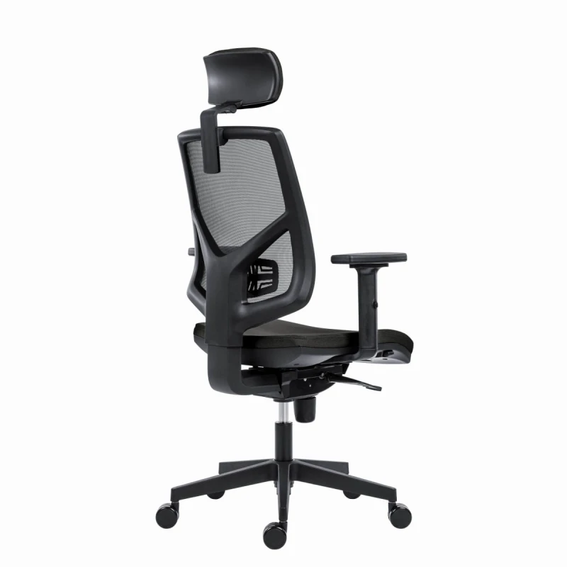 Powerton Ergonomiczny fotel biurowy Tina, Czarny