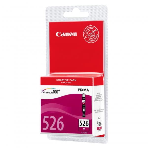 Canon oryginalny ink / tusz CLI526M, magenta, 9ml, 4542B001, Canon Pixma  MG5150, MG5250, MG6150, MG8150