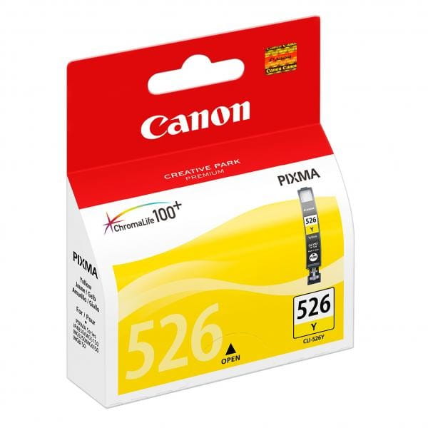 Canon oryginalny ink / tusz CLI526Y, yellow, 9ml, 4543B001, Canon Pixma  MG5150, MG5250, MG6150, MG8150