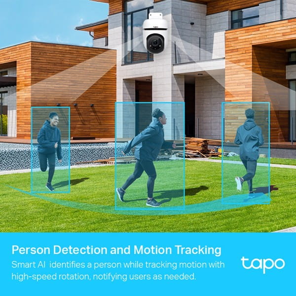 TP-link IP kamera Wi-Fi do monitoringu zewnętrznego Tapo C500, Full HD (1920x1080), Wifi 2.4 GHz /ethernet, biała, tryb nocny, ala