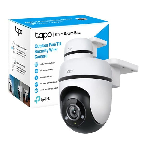 TP-link IP kamera Wi-Fi do monitoringu zewnętrznego Tapo C500, Full HD (1920x1080), Wifi 2.4 GHz /ethernet, biała, tryb nocny, ala