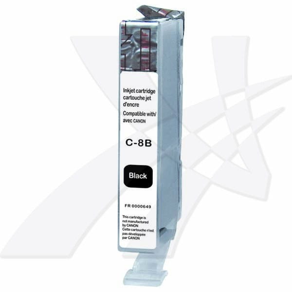 UPrint kompatybilny ink / tusz z CLI8BK, black, 14ml, C-8B, z chipem, dla Canon iP4200, iP5200, iP5200R, MP500, MP800