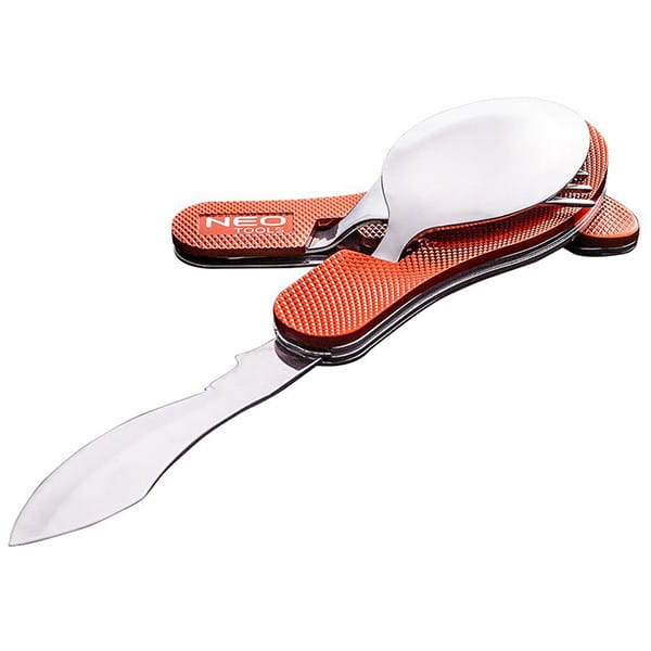 Neo Tools Narzędzie wielofunkcyjne - multitool, hliník, 100mm, 3w1, nóż, widelec, łyżka