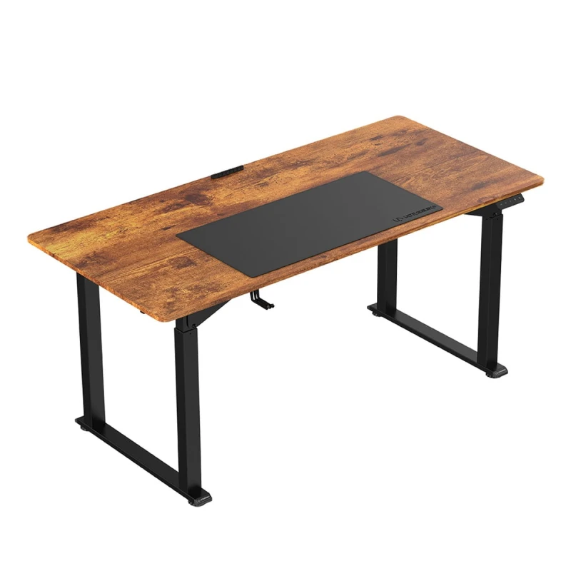 Biurko, elektycznie regulowany, 160x75 cm, 74-116 cm, z podkładką pod mysz XXL, ULTRADESK, uchwyt na słuchawki