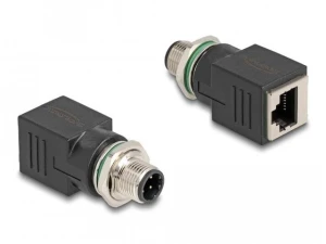 Adapter Delock M12 4 Pin D-Coded - RJ45 M/F
