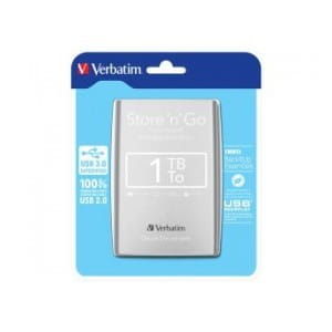 Dysk zewnętrzny Verbatim 1TB Store 'n' Go 2.5" srebrny USB 3.0