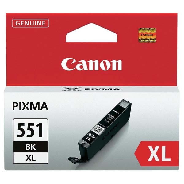 Canon oryginalny ink / tusz CLI551BK XL, black, 1130s, 11ml, 6443B001, high capacity, Canon PIXMA iP7250, MG5450, MG6350, MG7550