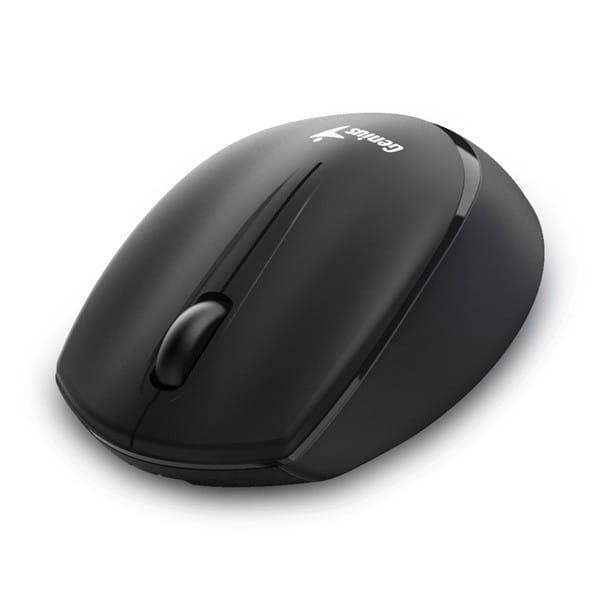 Genius Mysz NX-7009, 1200DPI, 2.4 [GHz], optyczna, 3kl., bezprzewodowa, czarna, 1 szt AA, Blue-Eye sensor, symetryczna