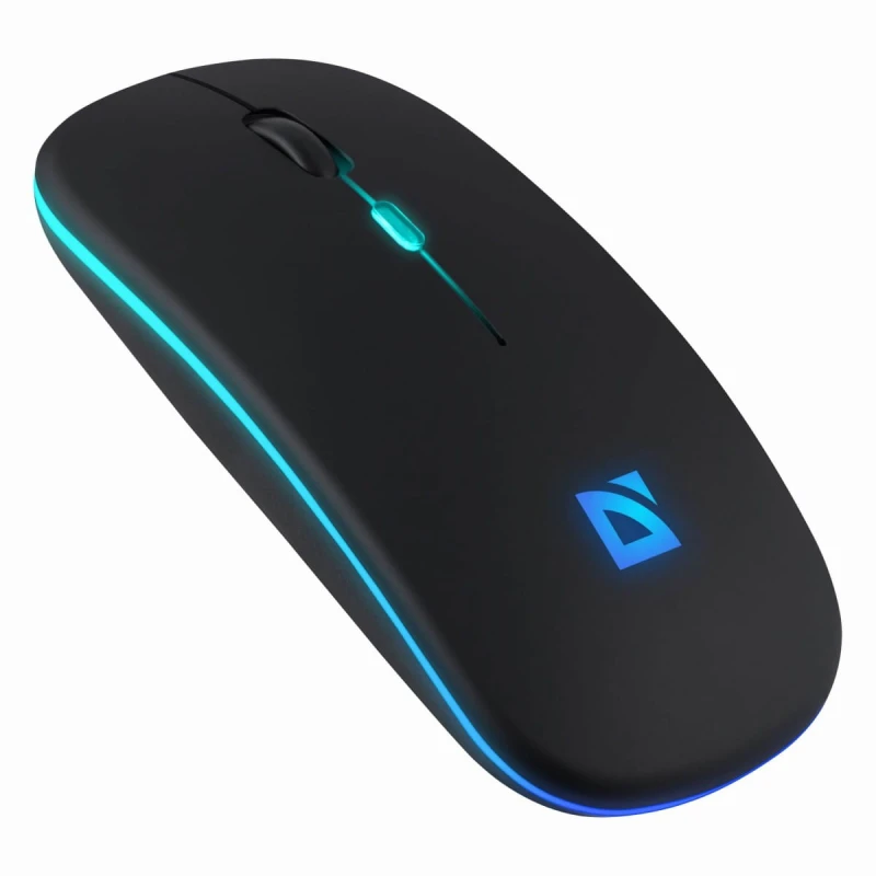 Defender Mysz TOUCH MM-997, 1600DPI, Bluetooth a 2,4GHz, optyczna, 4kl., bezprzewodowa, czarna, wbudowany akumulator, nano odbiorn
