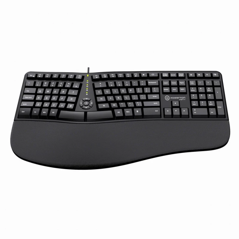 Powerton LANA, CZ/SK, przewodowa (USB), czarna