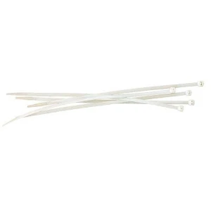 Pasek wycofujacy, 7mm, biała, 150mm, 100 szt w opakownaiu