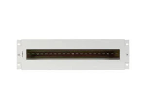Panel dystrybucji napięć Lanberg 19" 3U z szyną DIN TS-35 szary