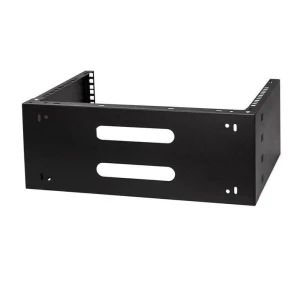 Uchwyt rama RACK 19” R-line, na ścianę 4U, czarny, Netrack
