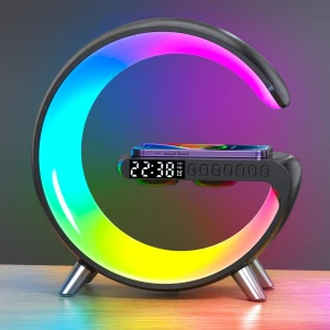 Smart light G-Light INSPIRE, czarna, USB-C, ładowarka indukcyjna, Powerton