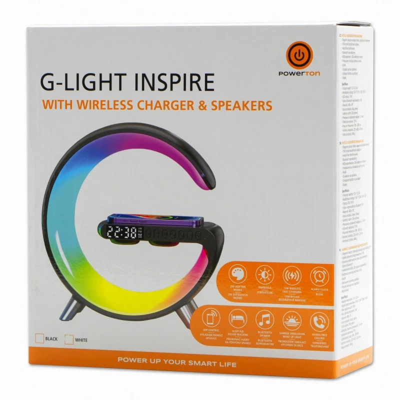 G-Light INSPIRE, biała, USB-C, ładowarka indukcyjna, Powerton