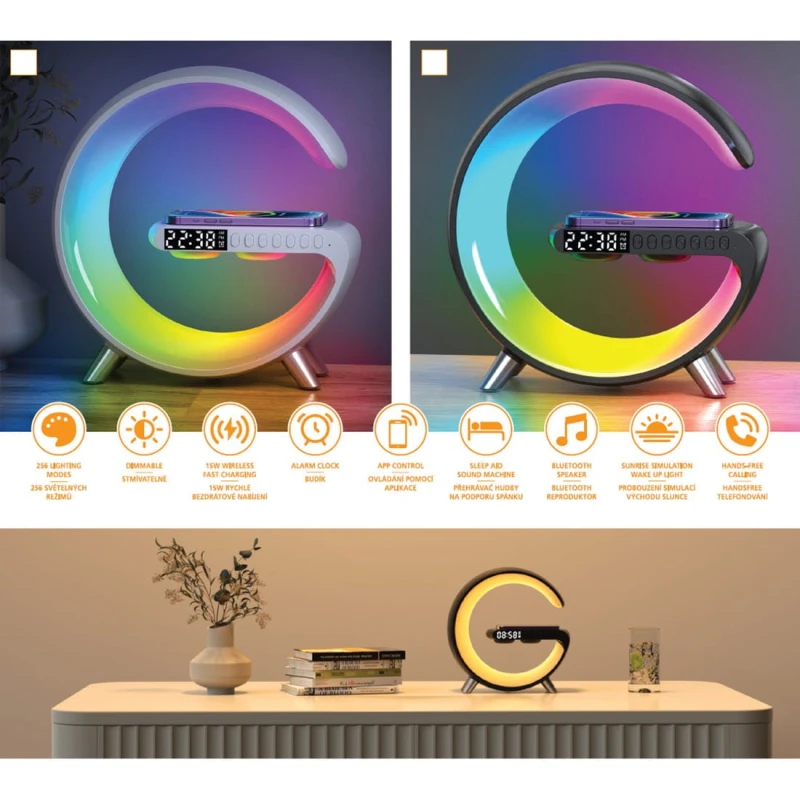 G-Light INSPIRE, biała, USB-C, ładowarka indukcyjna, Powerton