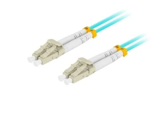 Patchcord światłowodowy Lanberg MM LC/UPC-LC/UPC DUPLEX 3.0MM OM3 50/125 LSZH 0.5m aqua