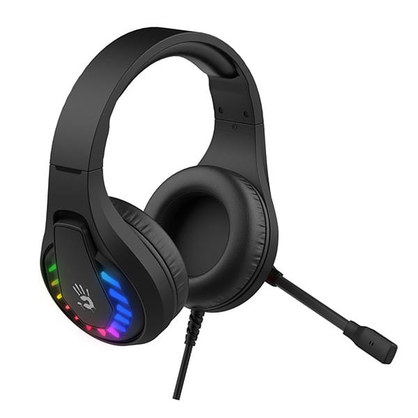 A4Tech Bloody G230P, słuchawki z mikrofonem, regulacja głośności, czarna, słuchawki, 3.5 mm jack + USB