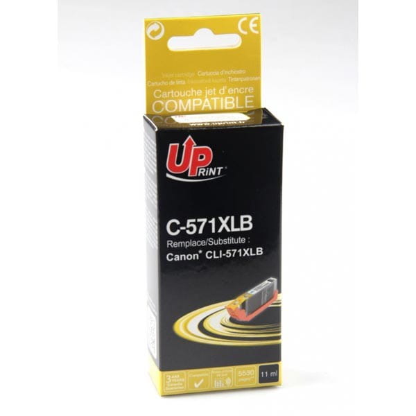 UPrint kompatybilny ink / tusz z CLI571BK XL, black, 810s, 11ml, C-571XLB, high capacity, dla Canon PIXMA MG5750, MG5751, MG5752,