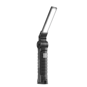Lampa warsztatowa akumulatorowa Savio FL-03, COB LED 3W, USB-C, 150 lm, obrotowa głowica, magnes