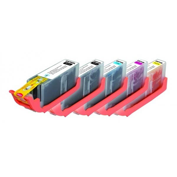 UPrint kompatybilny ink / tusz z CLI571, 2xblack/1xcyan/1xmagenta/1xyellow, C-570/571XL PACK, high capacity, dla Canon PIXMA MG575
