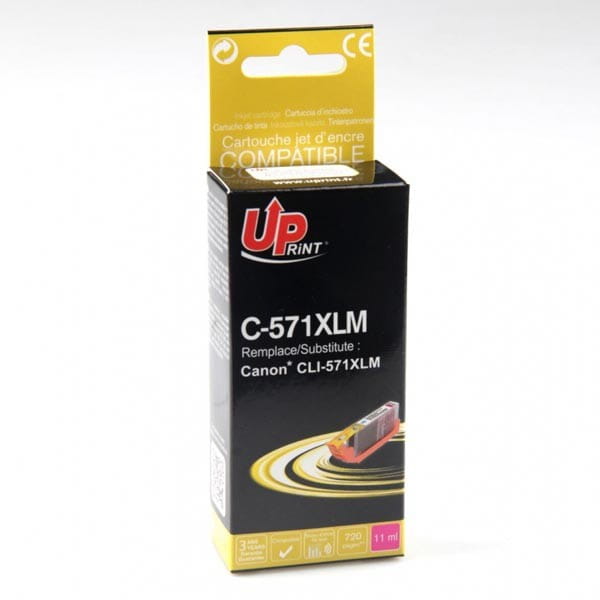 UPrint kompatybilny ink / tusz z CLI571M XL, magenta, 800s, 11ml, C-571XLM, high capacity, dla Canon PIXMA MG5750, MG5751, MG5752,